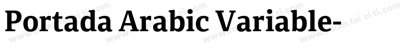 Portada Arabic Variable字体转换
